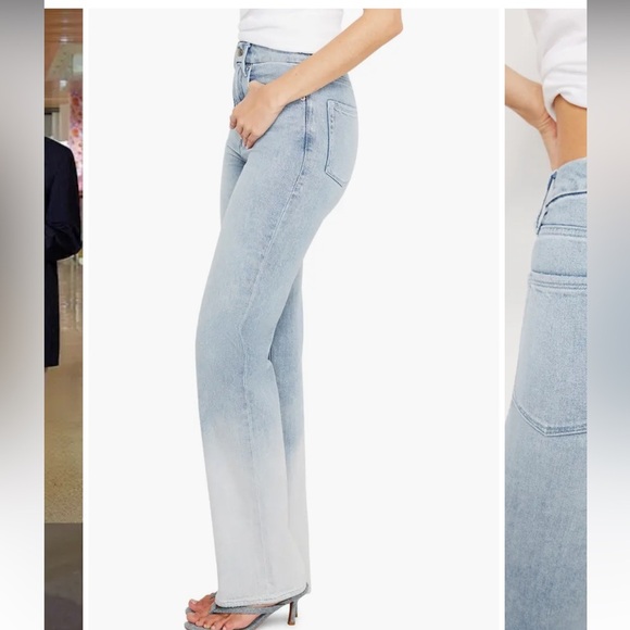 Good American Good Boy High Waist Side Slit Raw Hem Jeans Size 27 - Picture 5 of 16